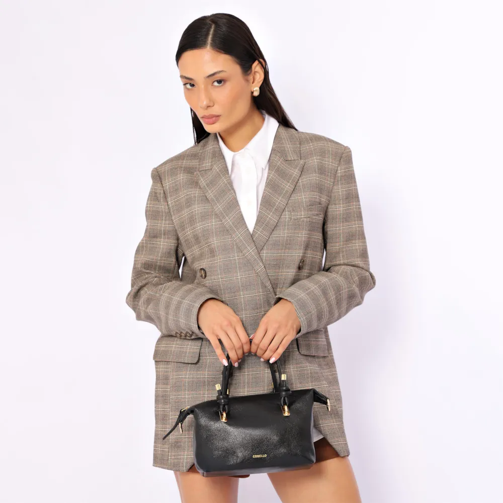 Bolsa Tote Couro Preto - imagem 2