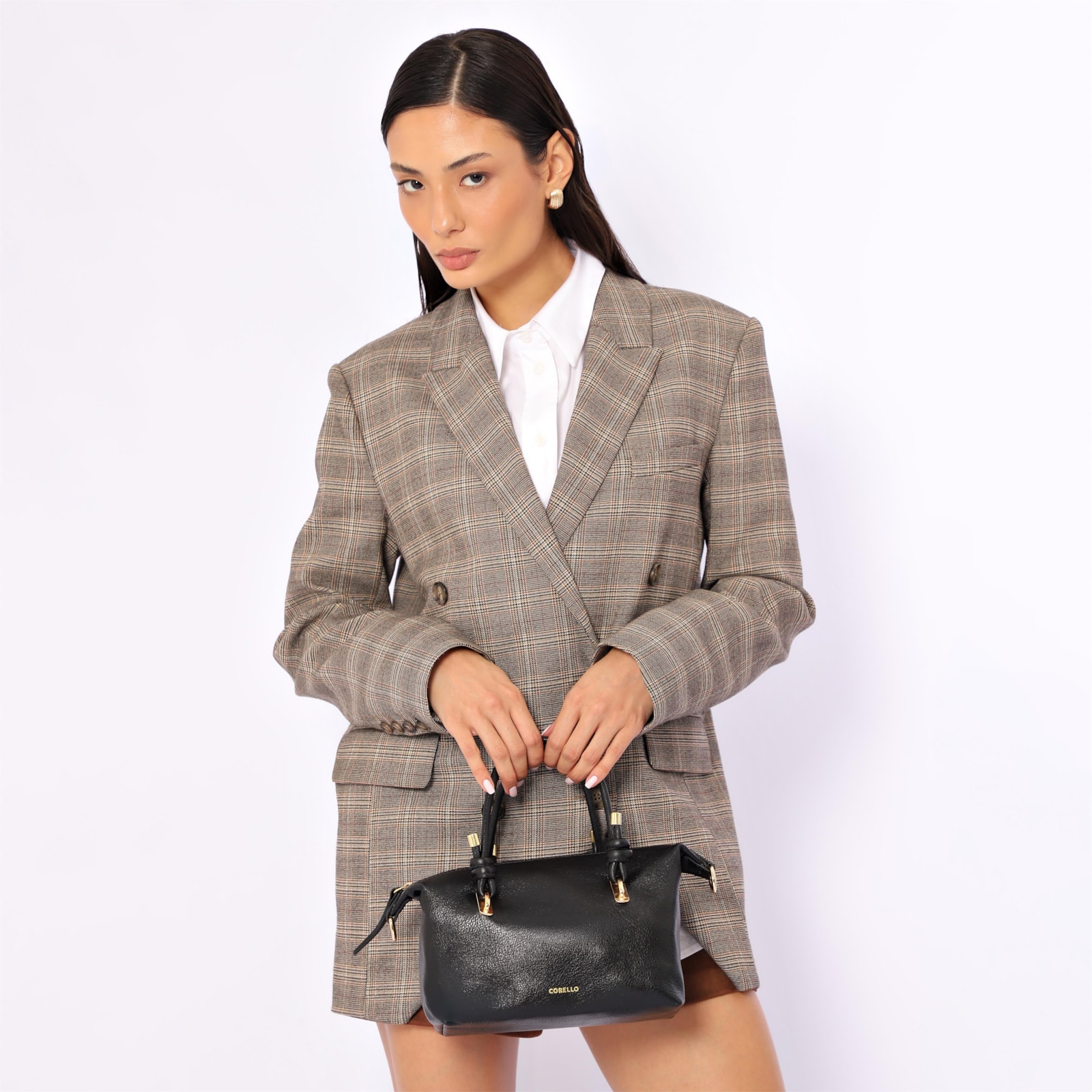 Bolsa Tote Couro Preto