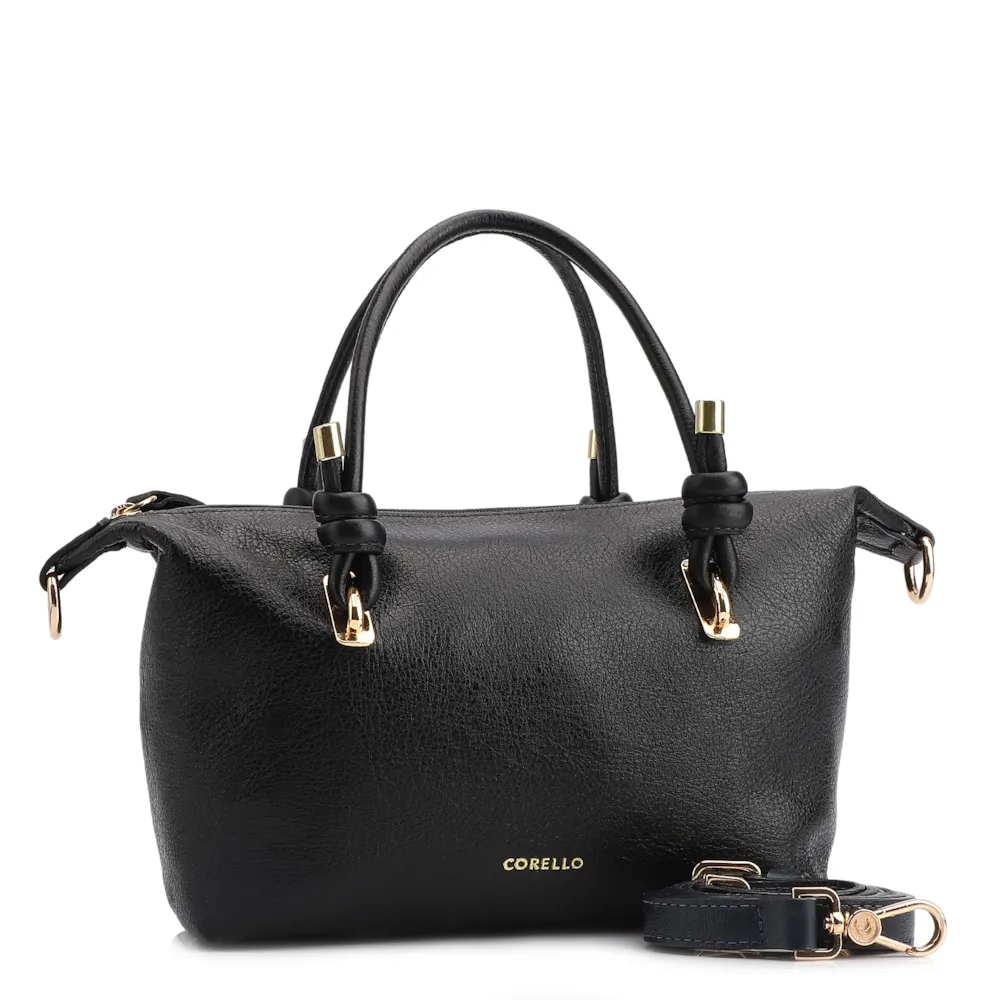 Bolsa Tote Couro Preto - imagem 3