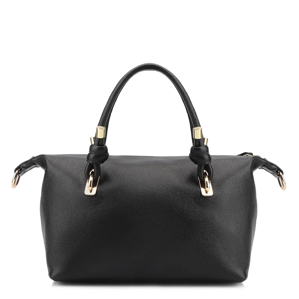 Bolsa Tote Couro Preto - imagem 4