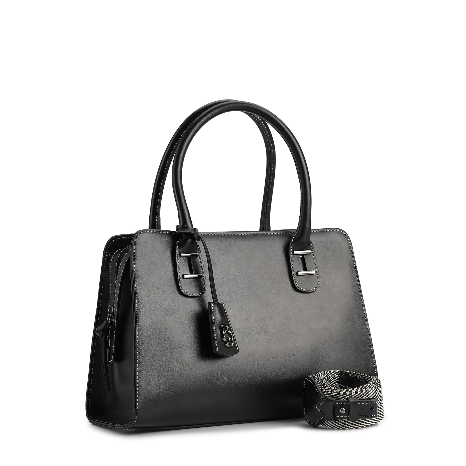 Bolsa Tote Couro Preto