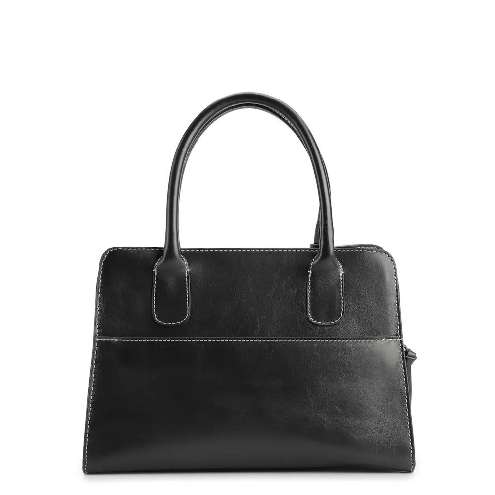 Bolsa Tote Couro Preto - imagem 3