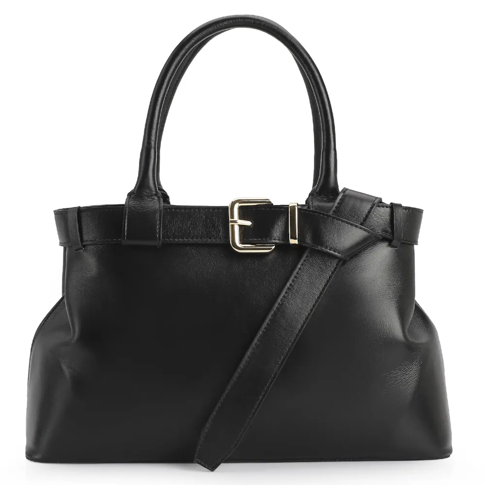 Bolsa Tote Couro Preto