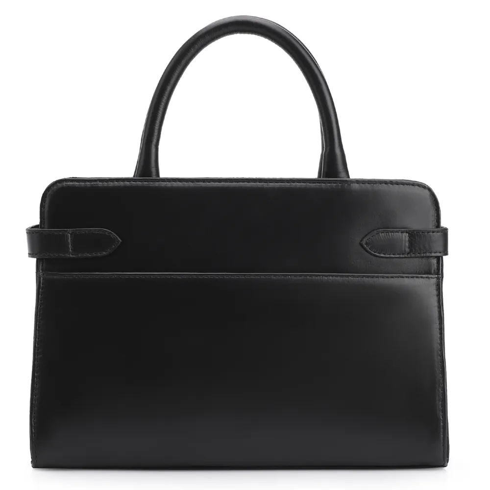 Bolsa Tote Couro Preto - imagem 3