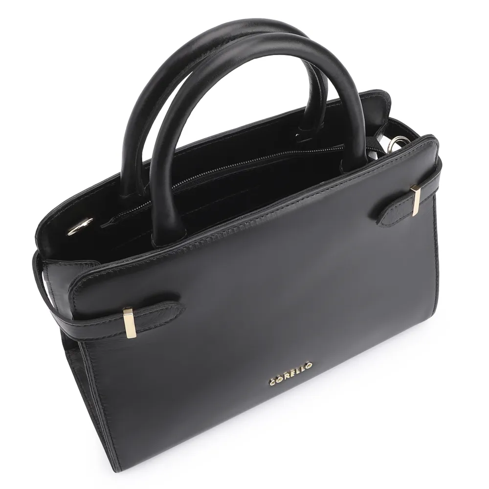 Bolsa Tote Couro Preto - imagem 4