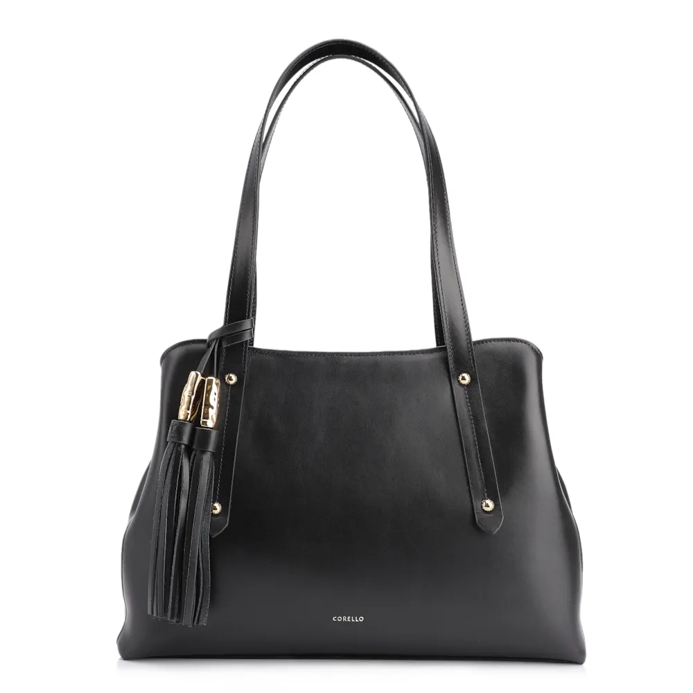 Bolsa Tote Couro Preto