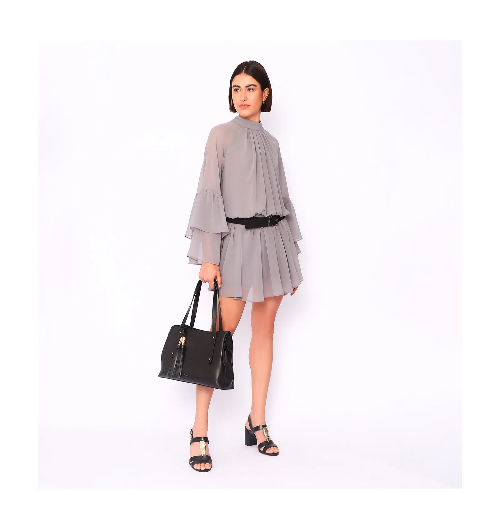Bolsa Tote Couro Preto