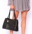 Bolsa Tote Couro Preto - imagem 2