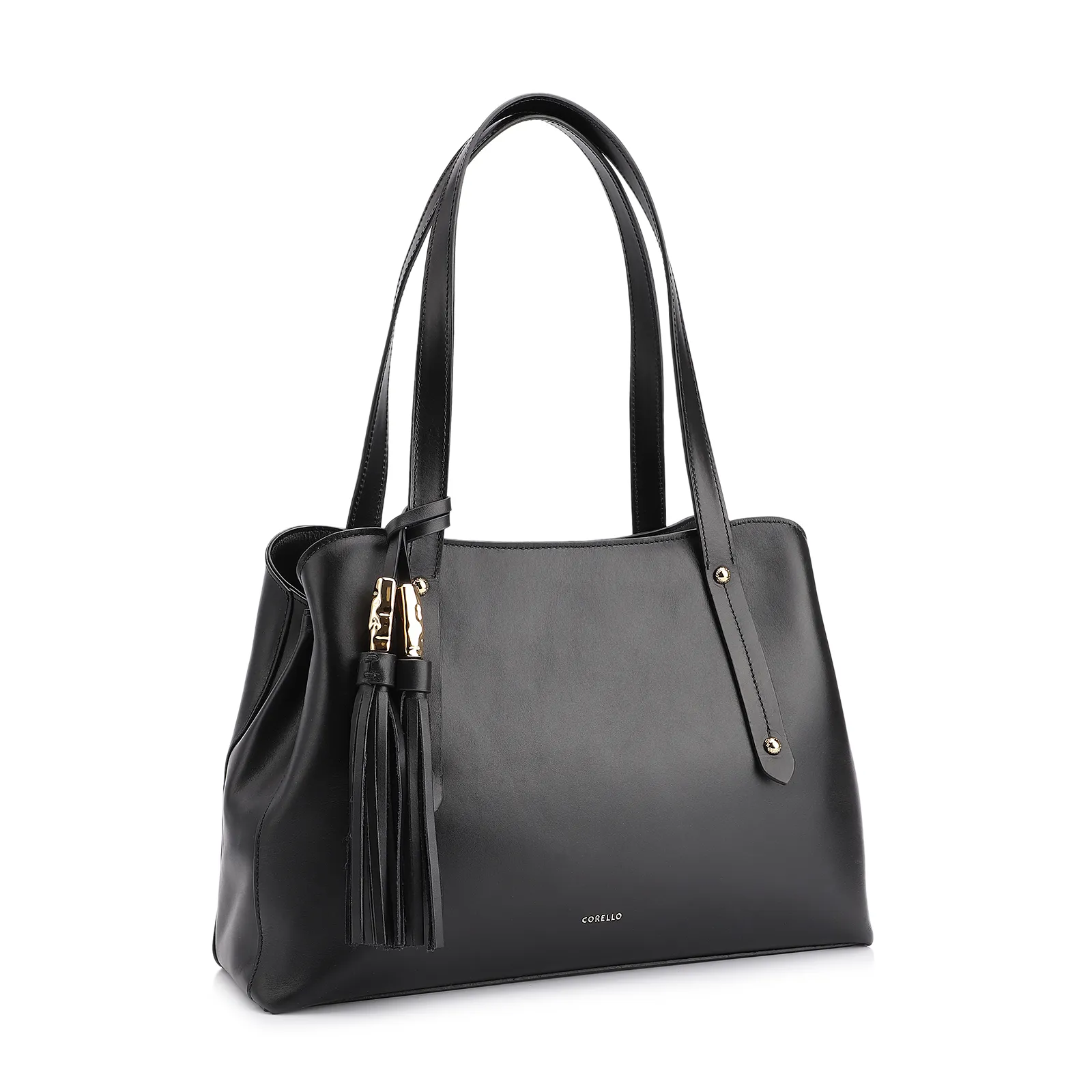 Bolsa Tote Couro Preto