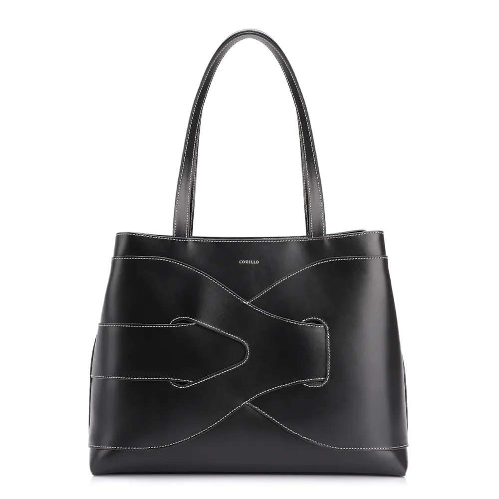 Bolsa Tote Couro Preto