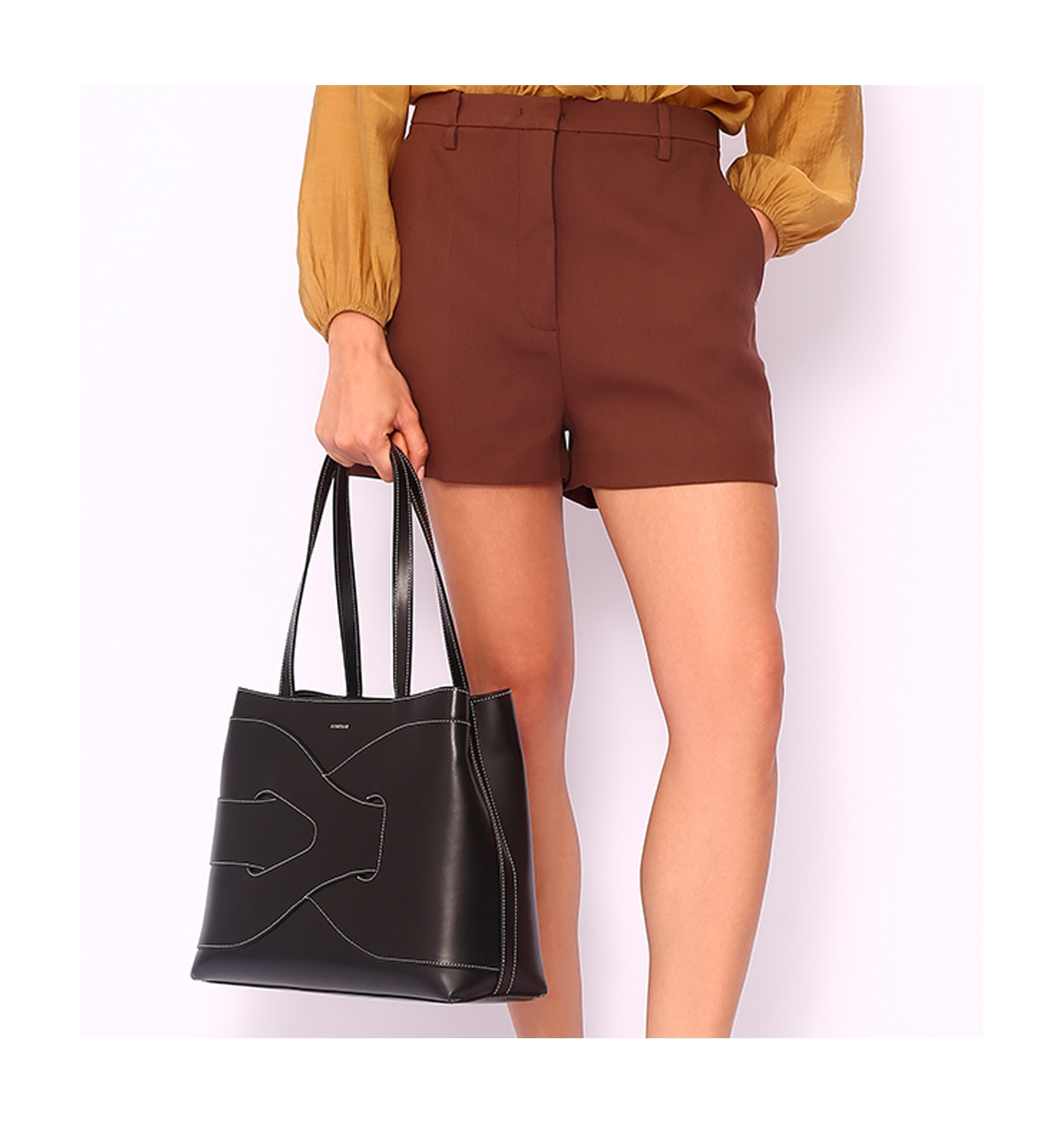 Bolsa Tote Couro Preto
