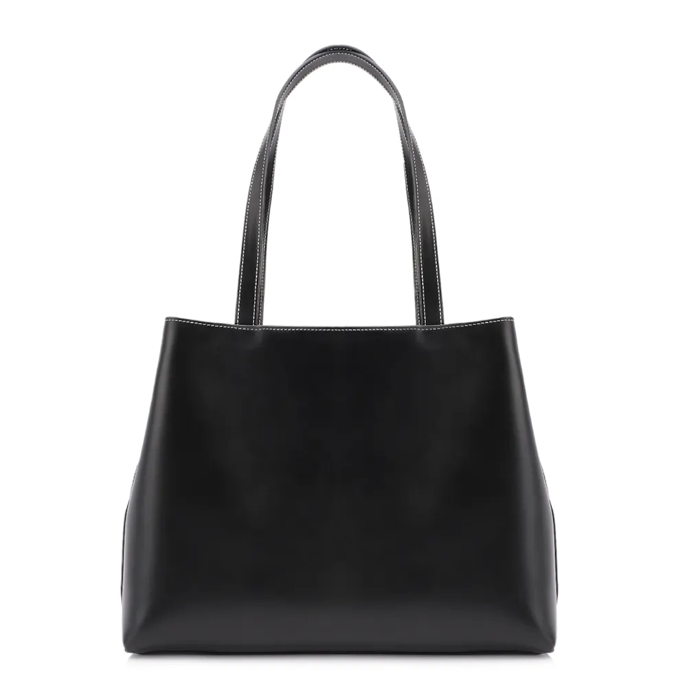 Bolsa Tote Couro Preto - imagem 4