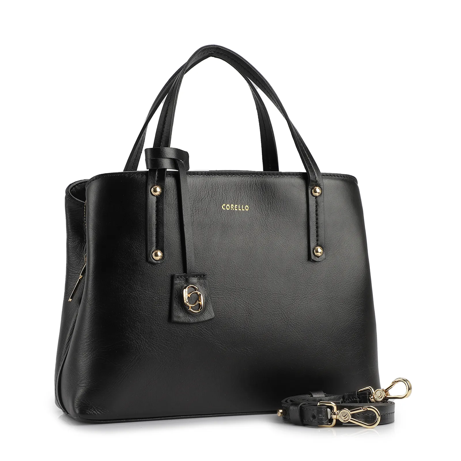 Bolsa Tote Couro Preto