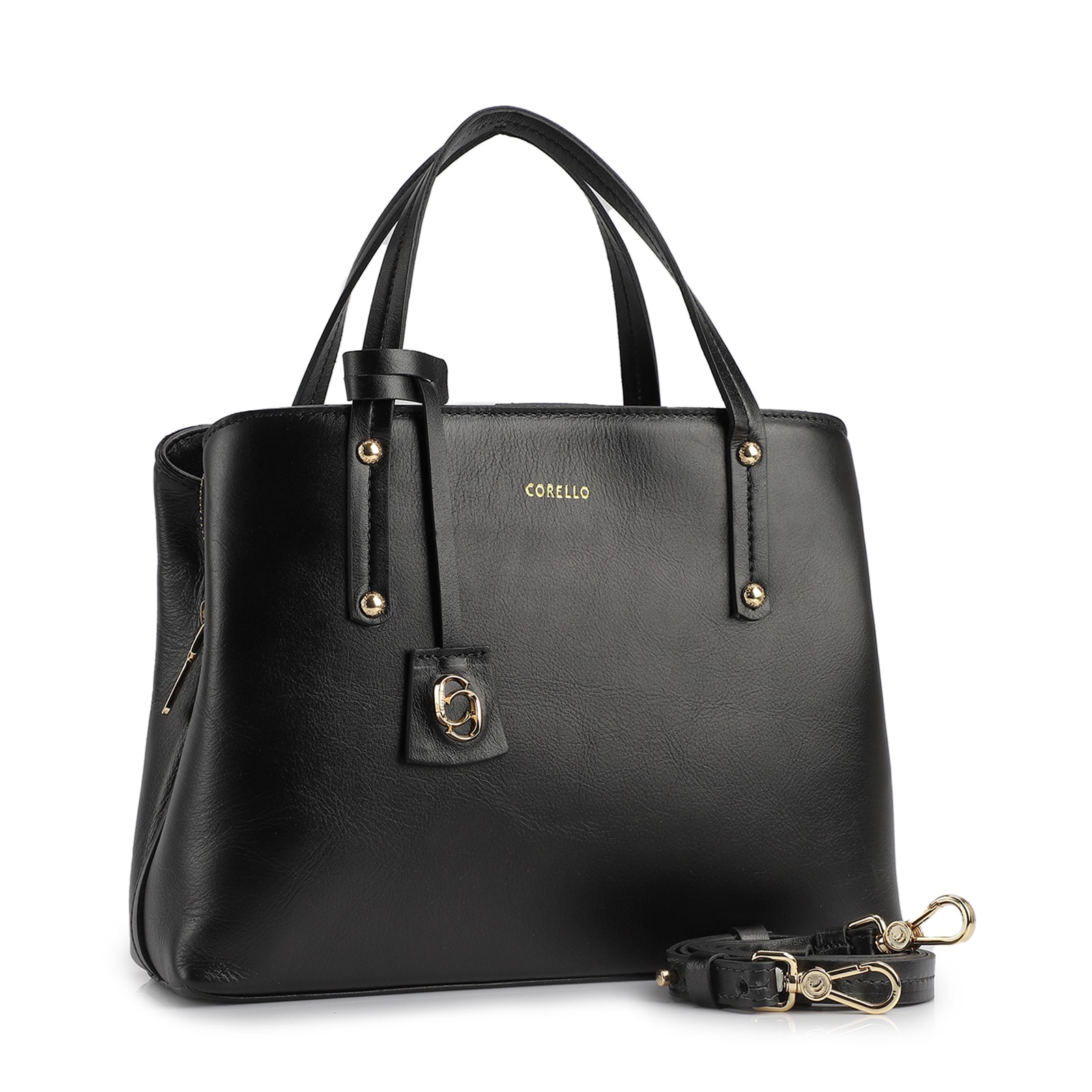 Bolsa Tote Couro Preto