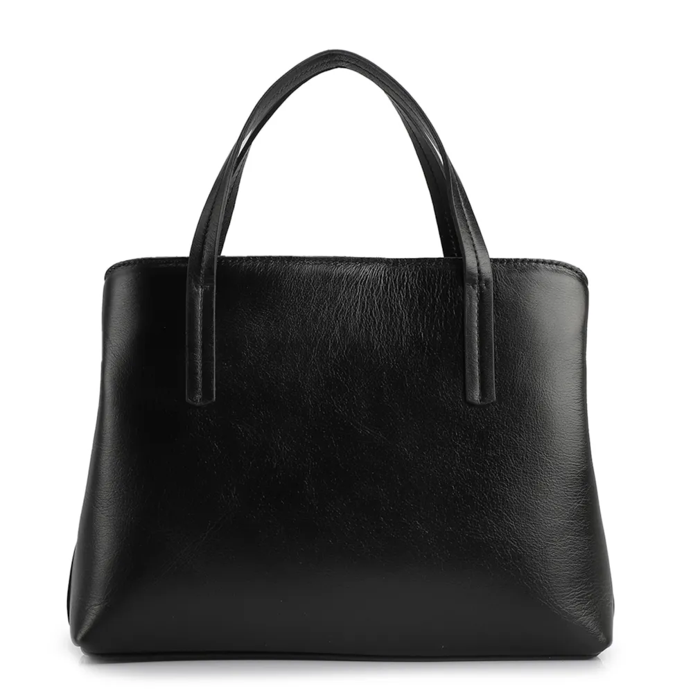 Bolsa Tote Couro Preto - imagem 4