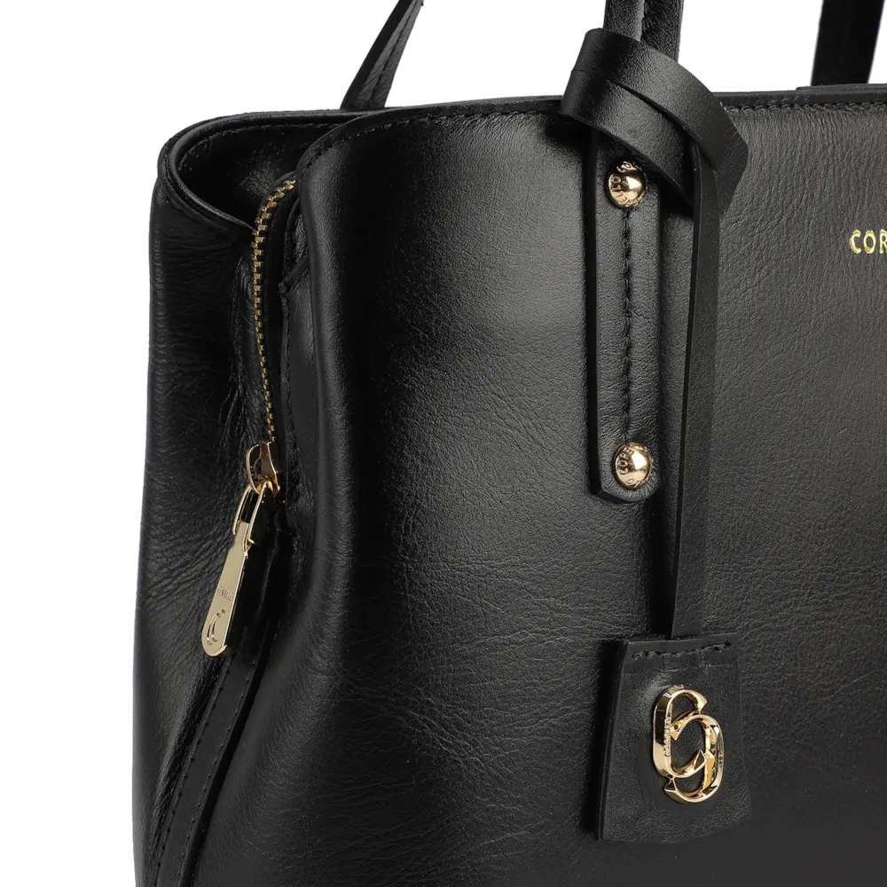 Bolsa Tote Couro Preto - imagem 6