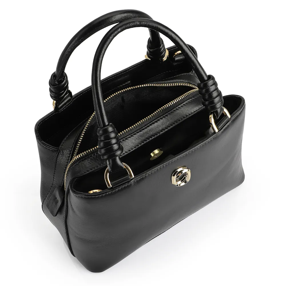 Bolsa Tote Couro Preto - imagem 4