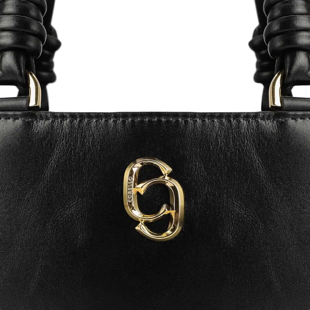 Bolsa Tote Couro Preto - imagem 6