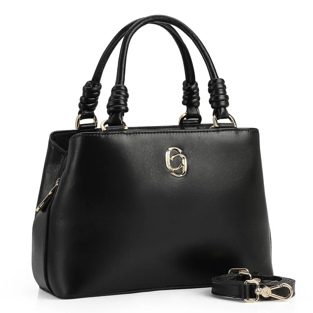Bolsa Tote Couro Preto - imagem 2