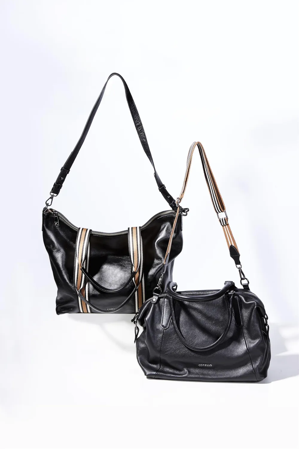 Bolsa Tote Couro Preto - imagem 8