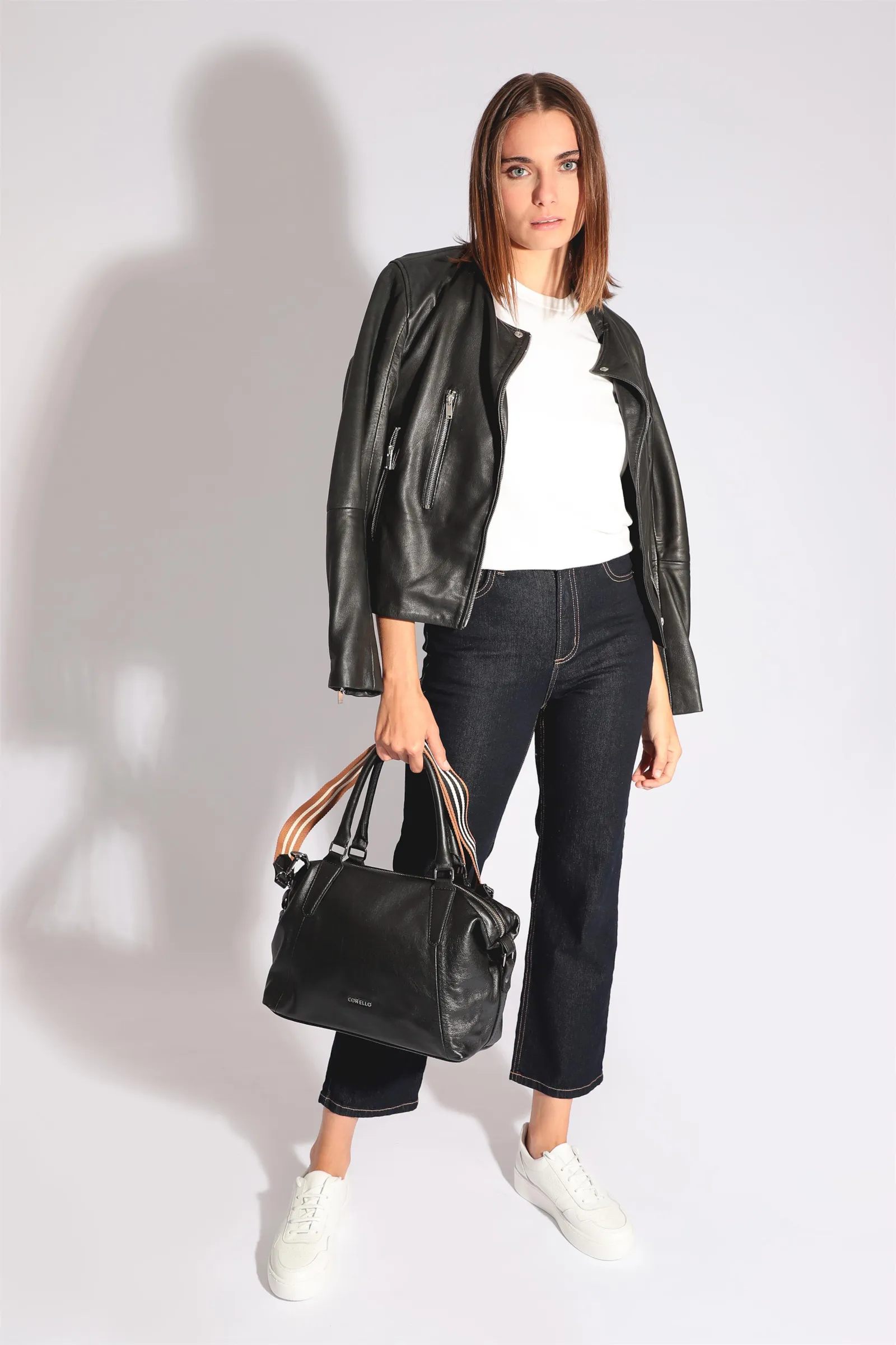 Bolsa Tote Couro Preto