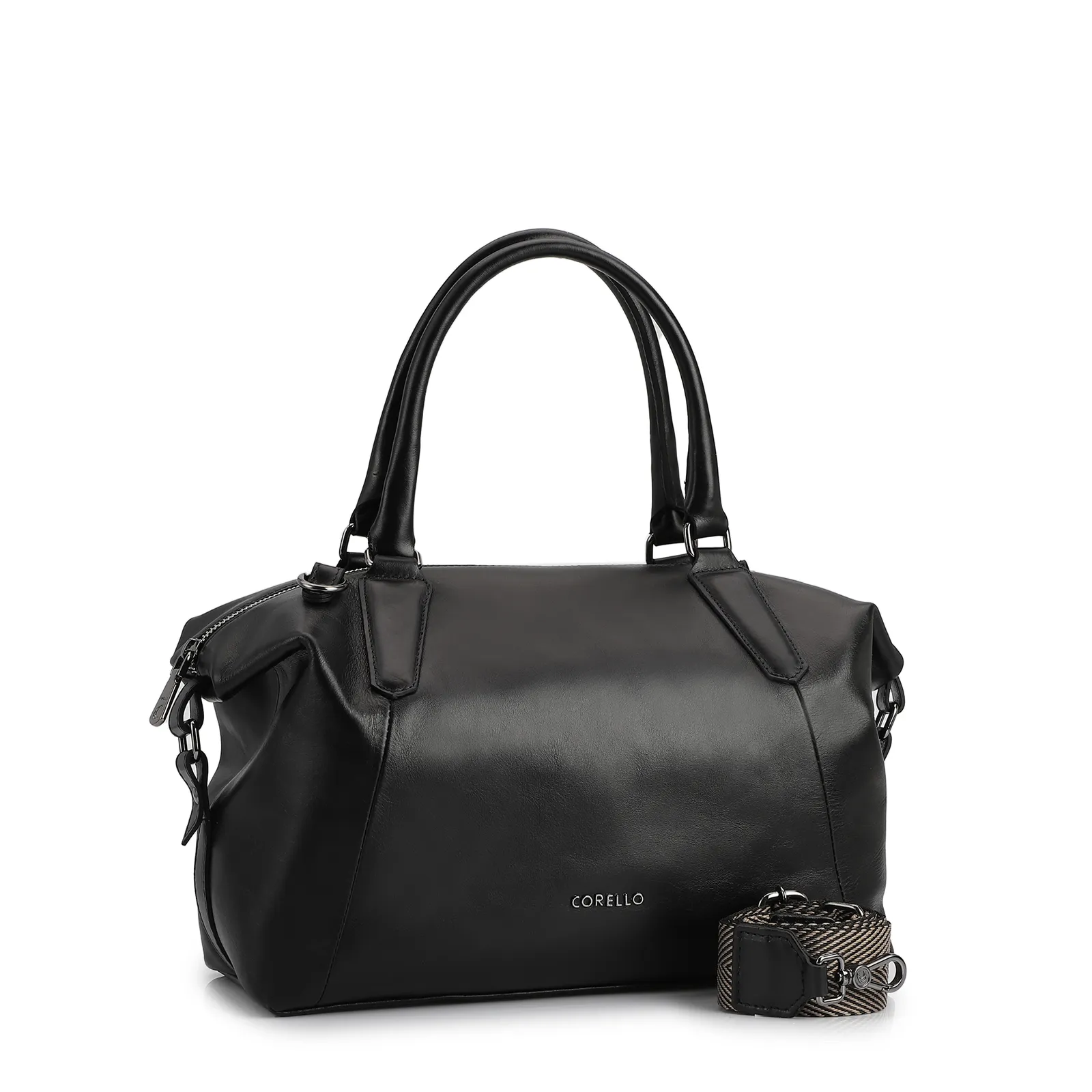 Bolsa Tote Couro Preto