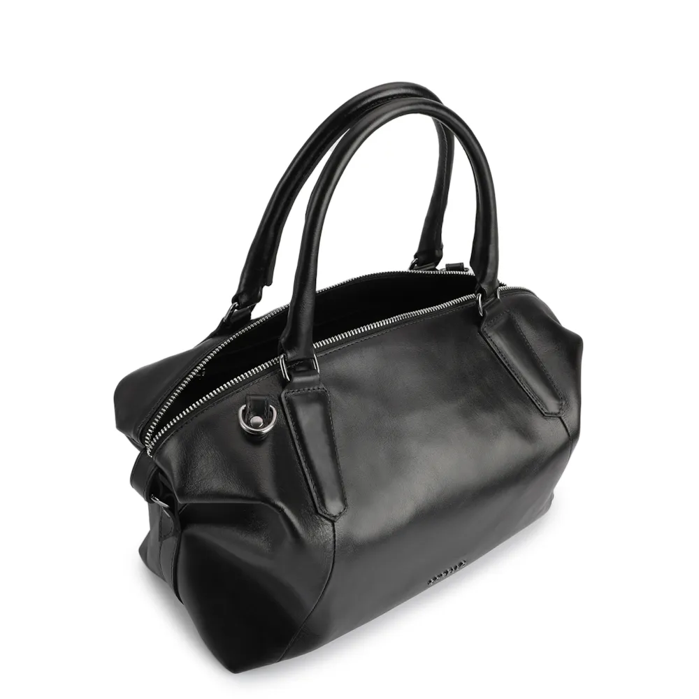 Bolsa Tote Couro Preto - imagem 5