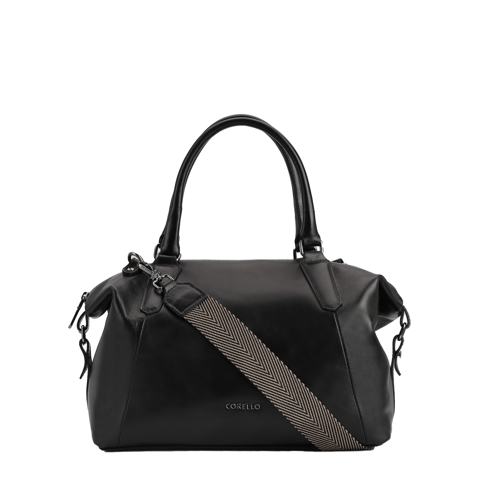 Bolsa Tote Couro Preto