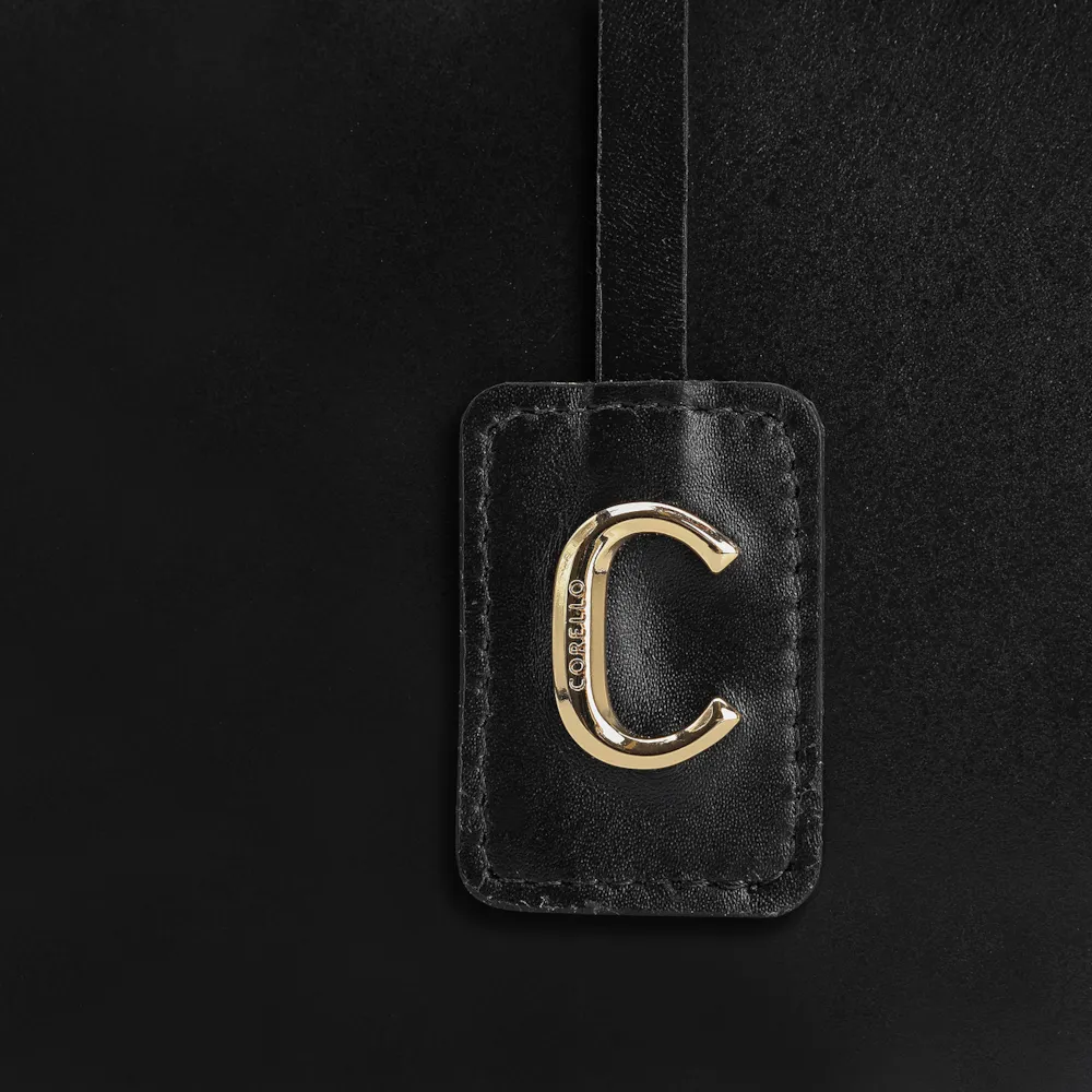 Bolsa Tote Couro Preto - imagem 6