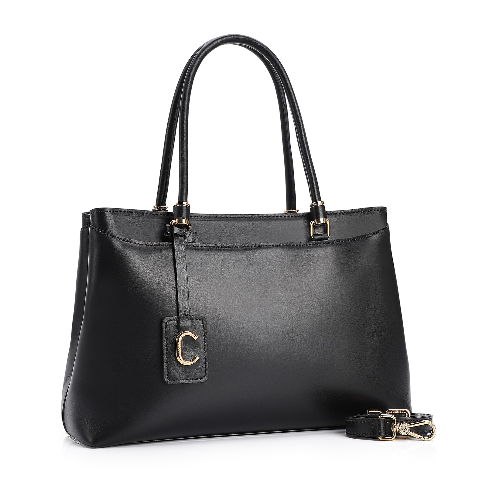 Bolsa Tote Couro Preto