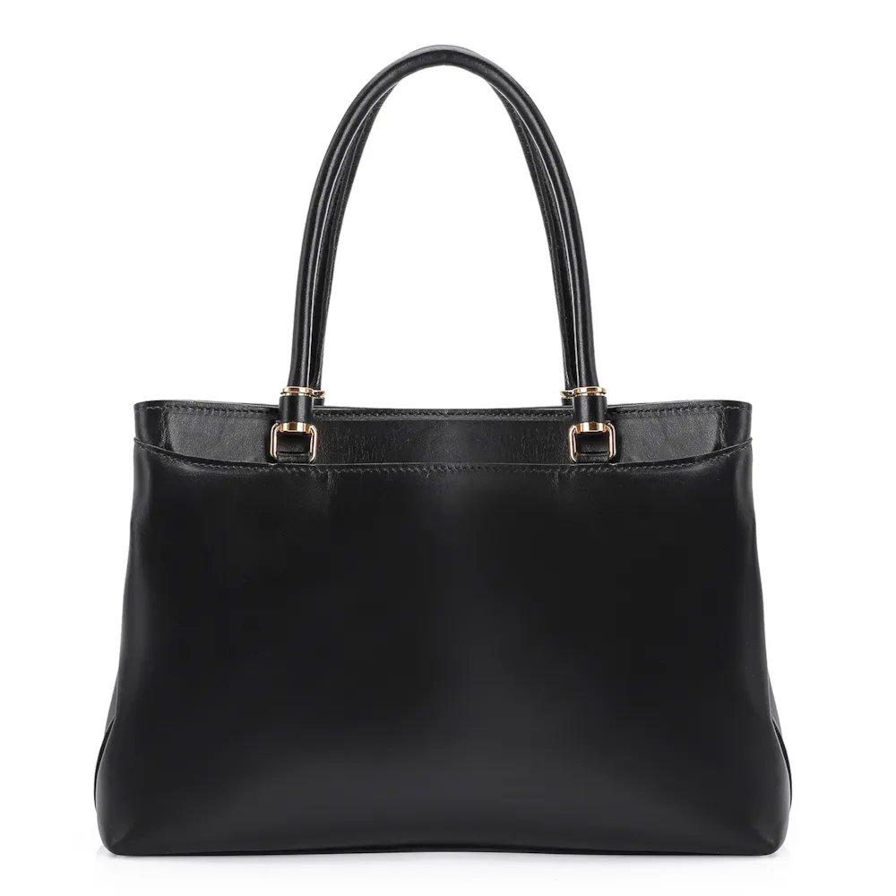 Bolsa Tote Couro Preto - imagem 3