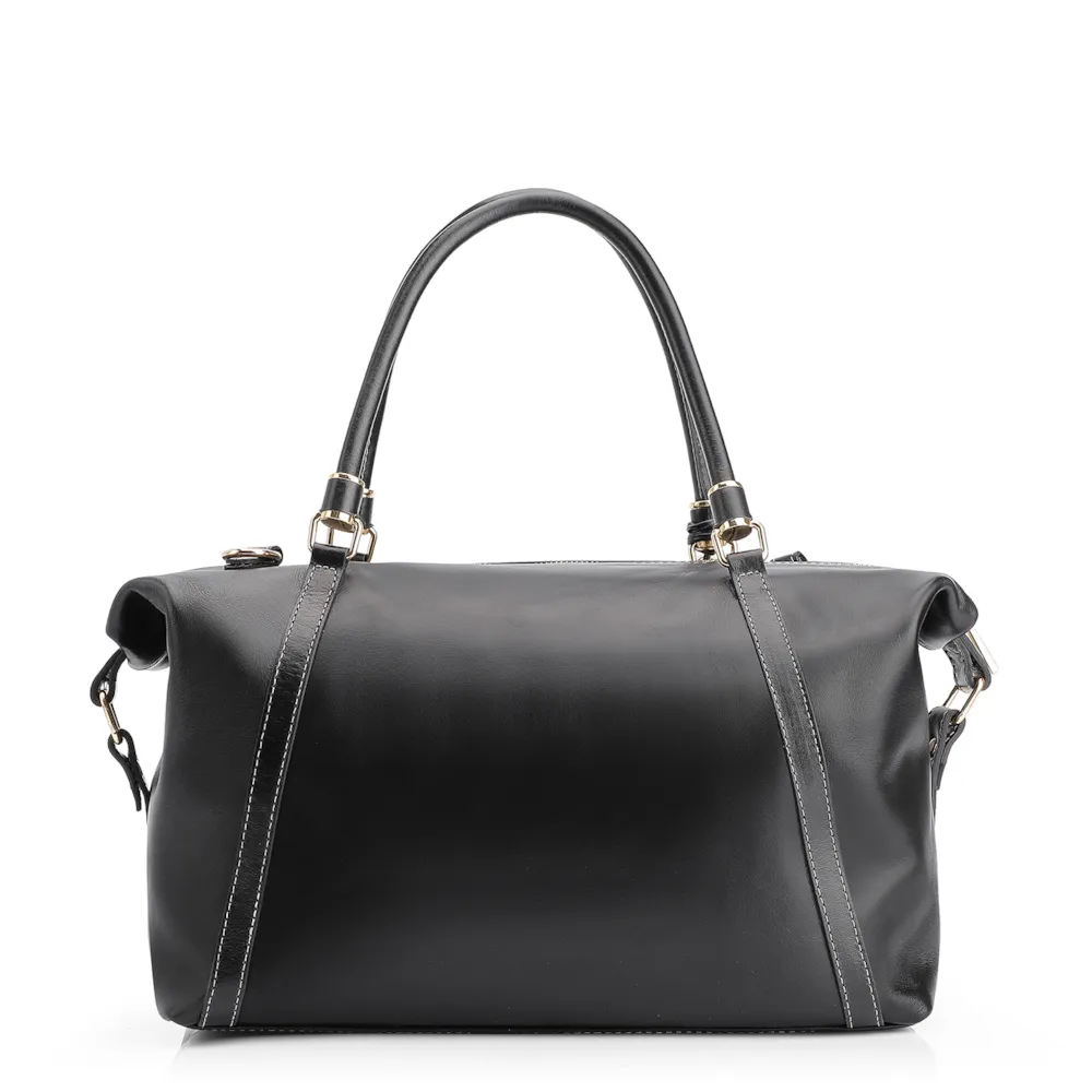 Bolsa Tote Couro Preto - imagem 3