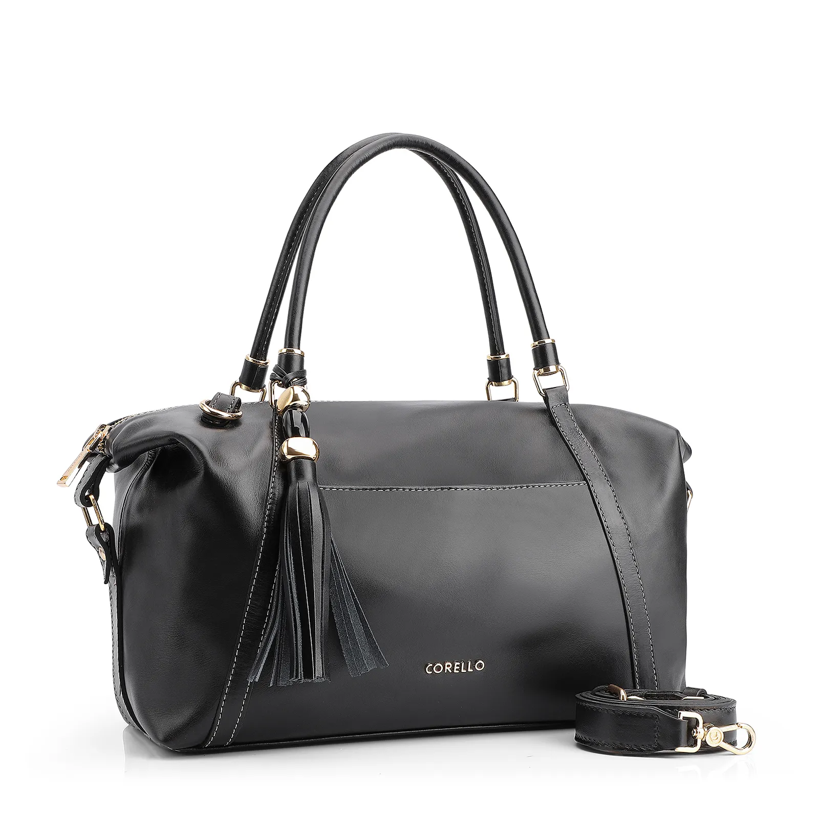 Bolsa Tote Couro Preto