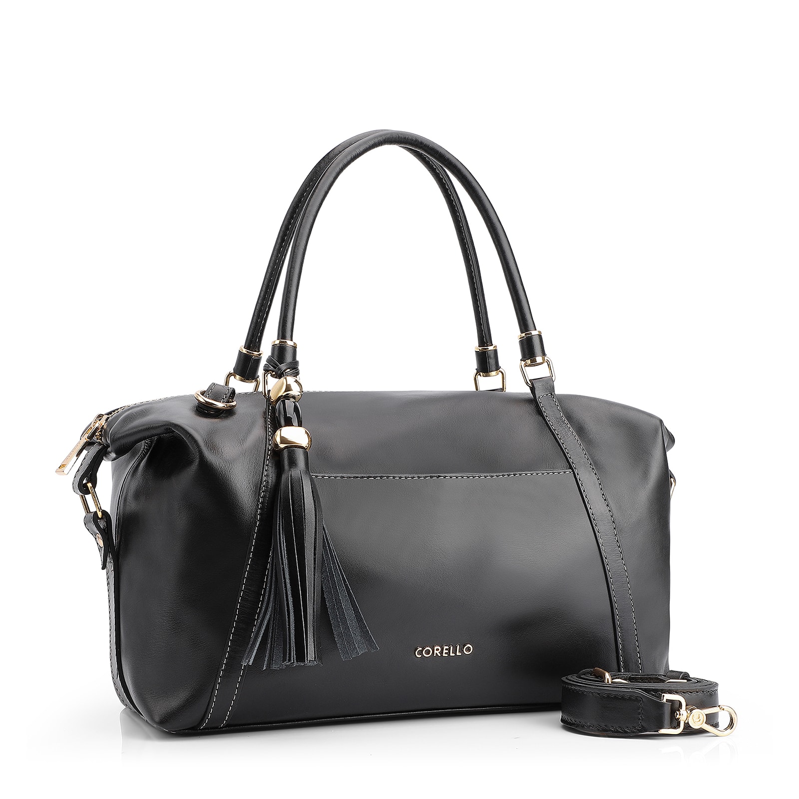 Bolsa Tote Couro Preto