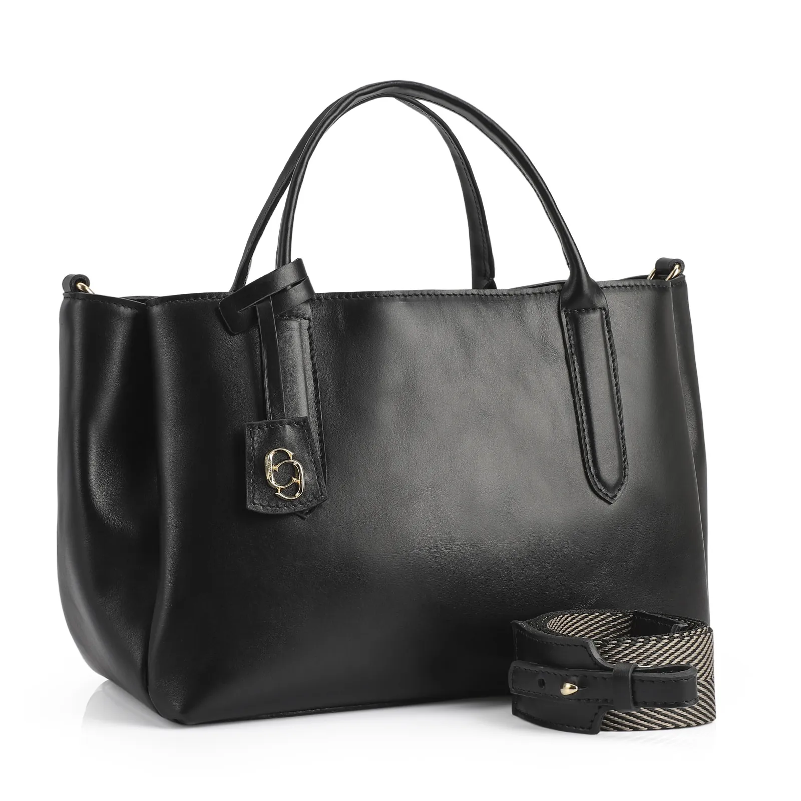 Bolsa Tote Couro Preto