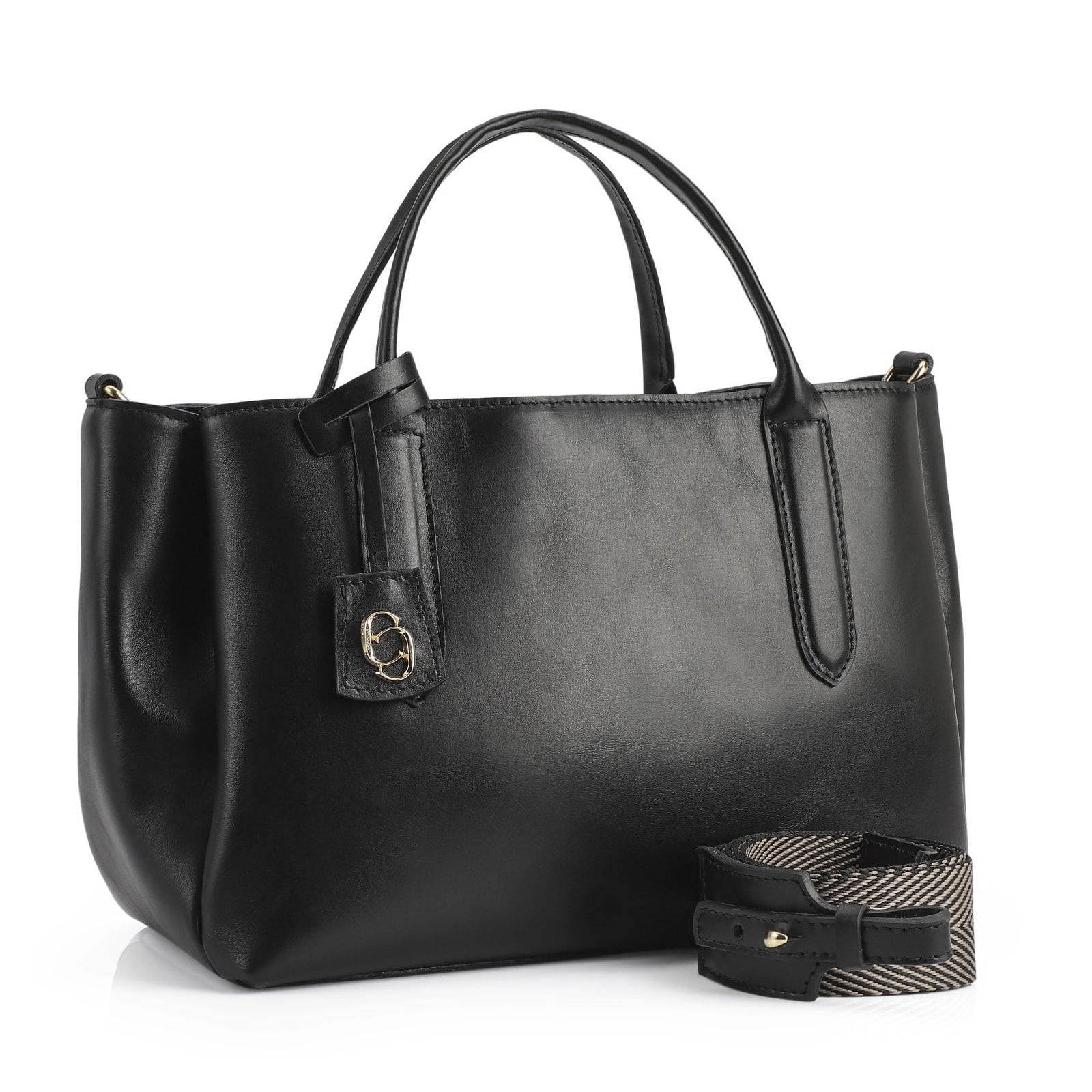 Bolsa Tote Couro Preto