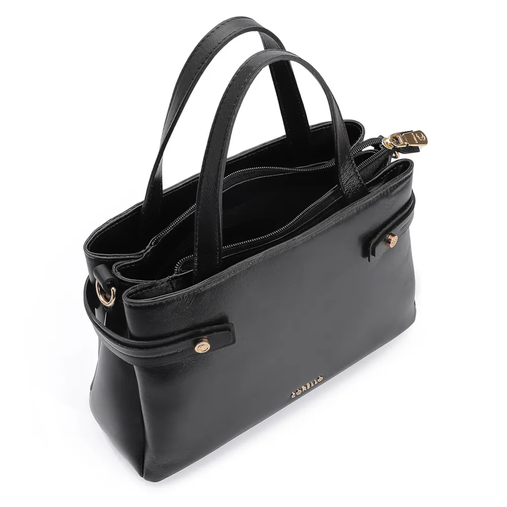 Bolsa Tote Couro Preto - imagem 4