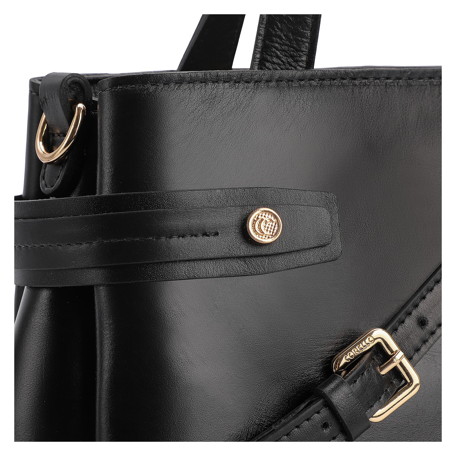 Bolsa Tote Couro Preto