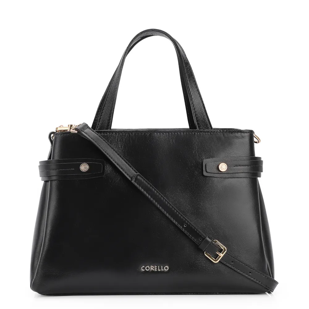 Bolsa Tote Couro Preto