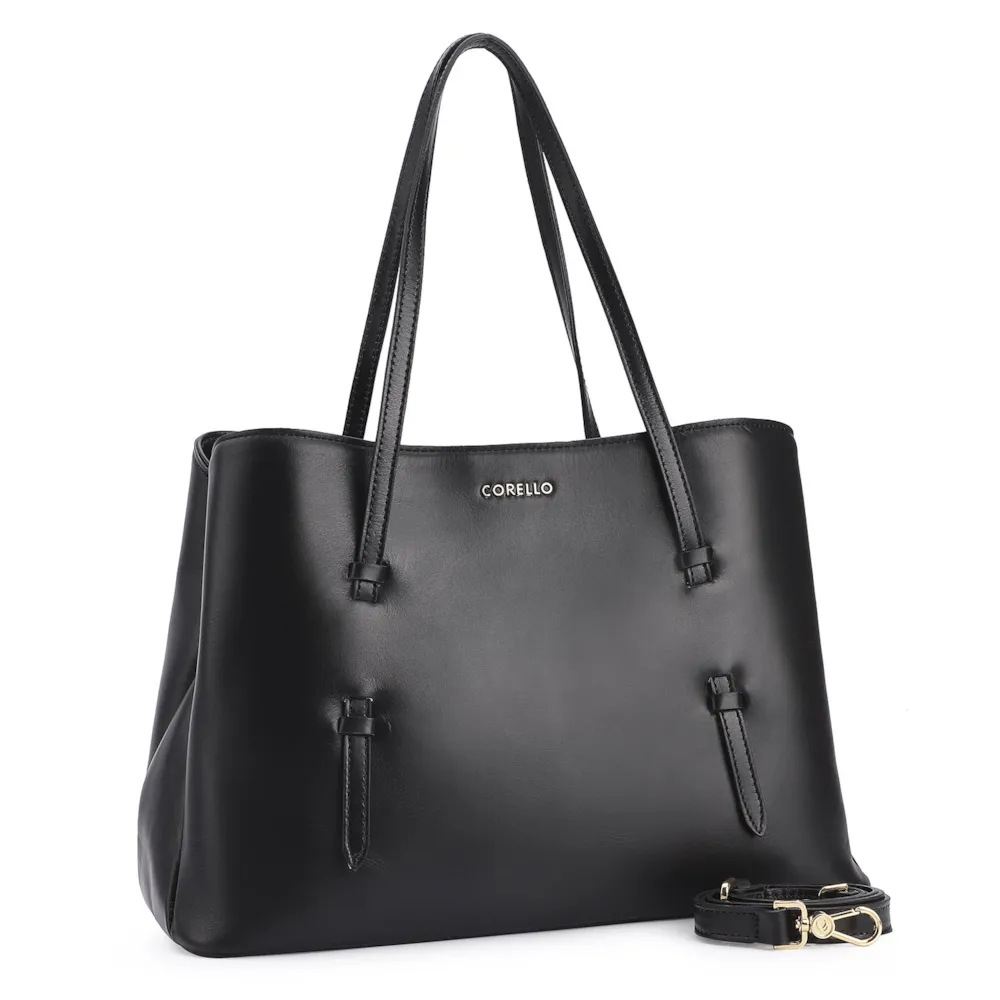 Bolsa Tote Couro Preto - imagem 2