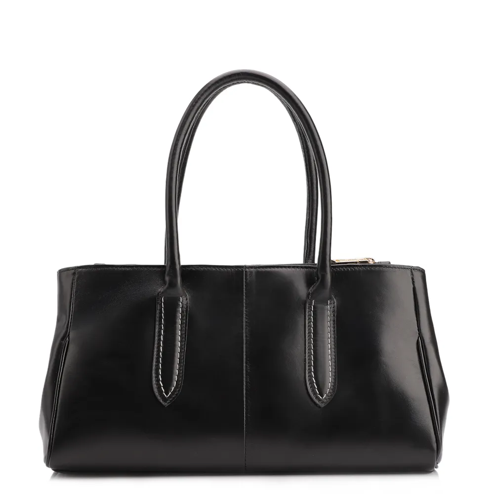 Bolsa Tote Couro Preto - imagem 3