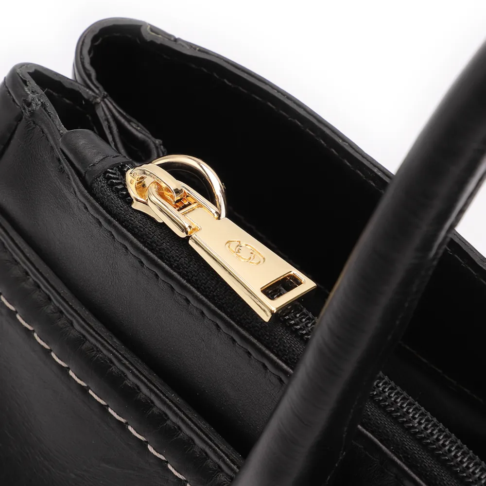 Bolsa Tote Couro Preto - imagem 5
