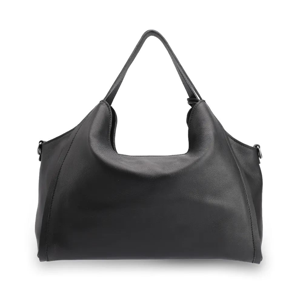 Bolsa Tote Couro Preto - imagem 4