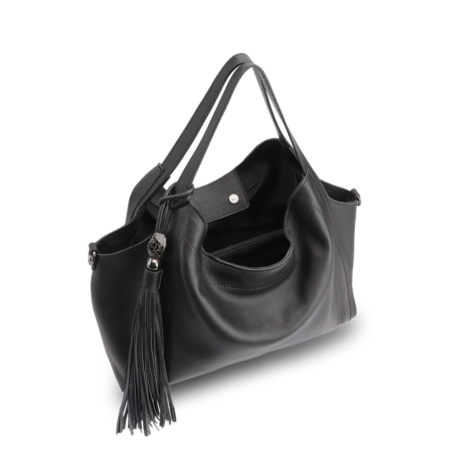 Bolsa Tote Couro Preto