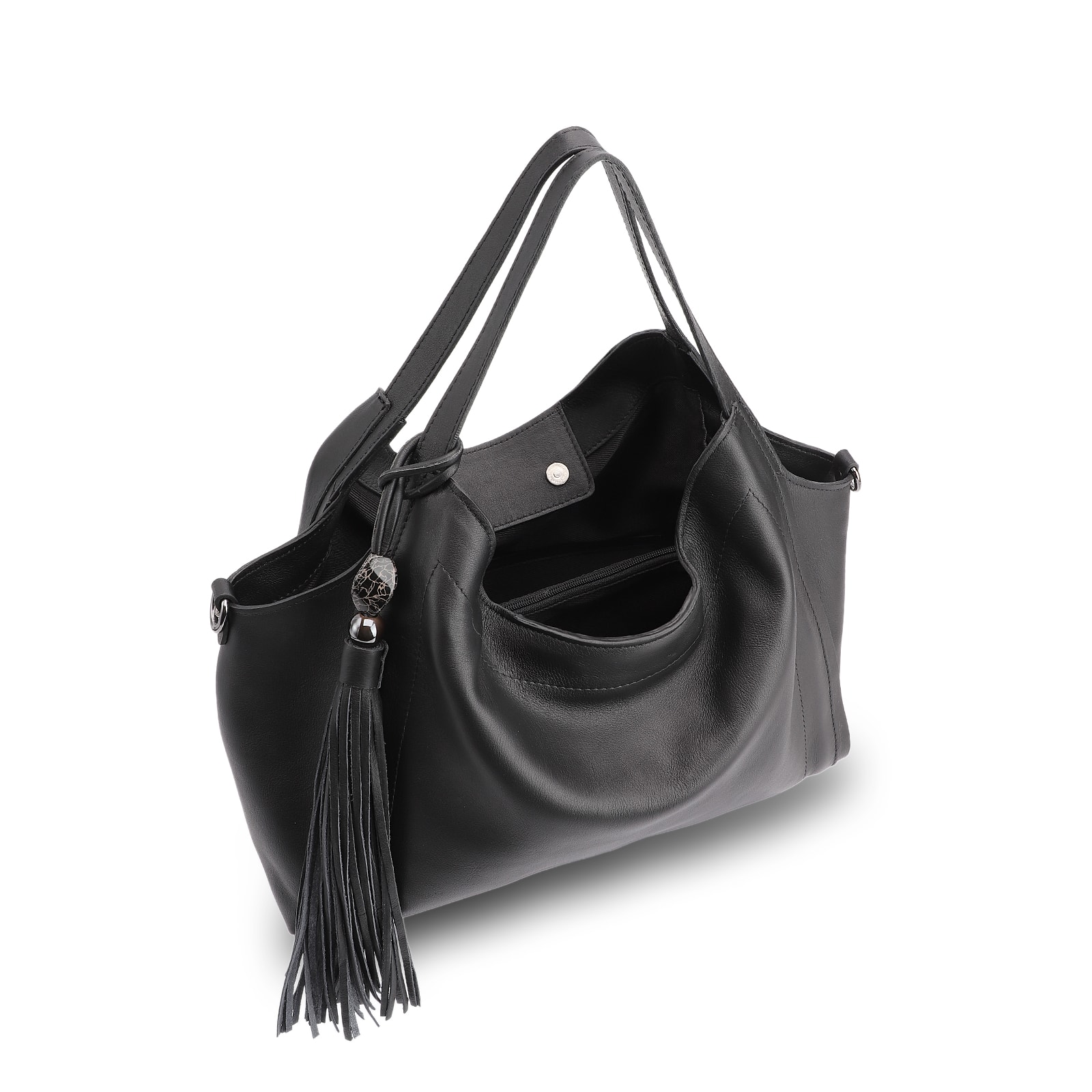 Bolsa Tote Couro Preto
