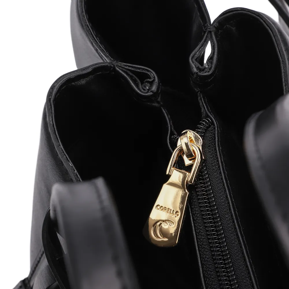 Bolsa Tote Couro Preto - imagem 5