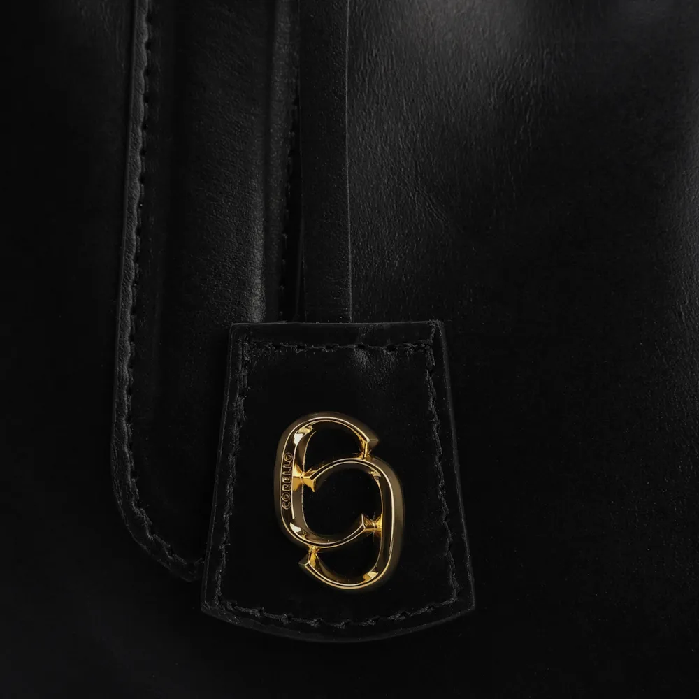 Bolsa Tote Couro Preto - imagem 6