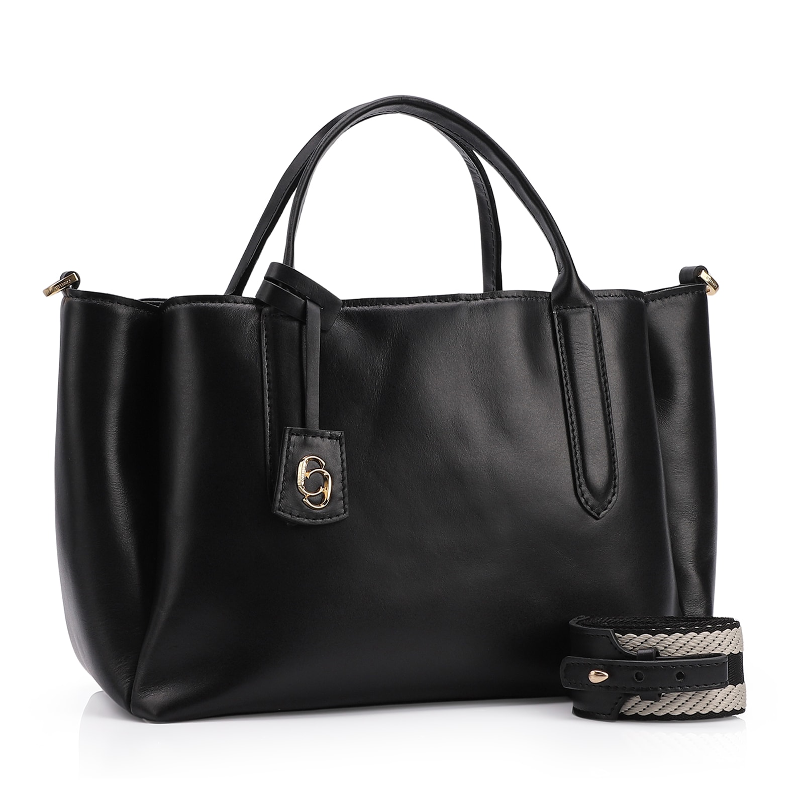 Bolsa Tote Couro Preto