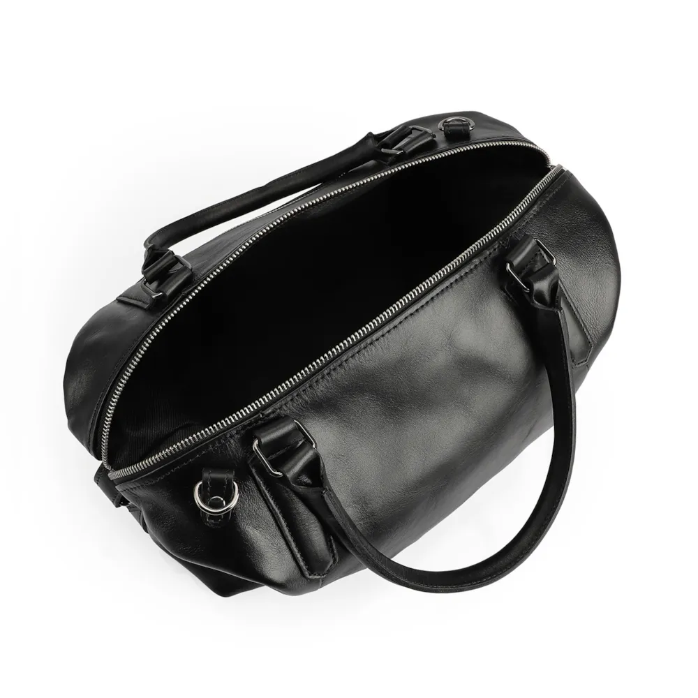 Bolsa Tote Couro Preto - imagem 4