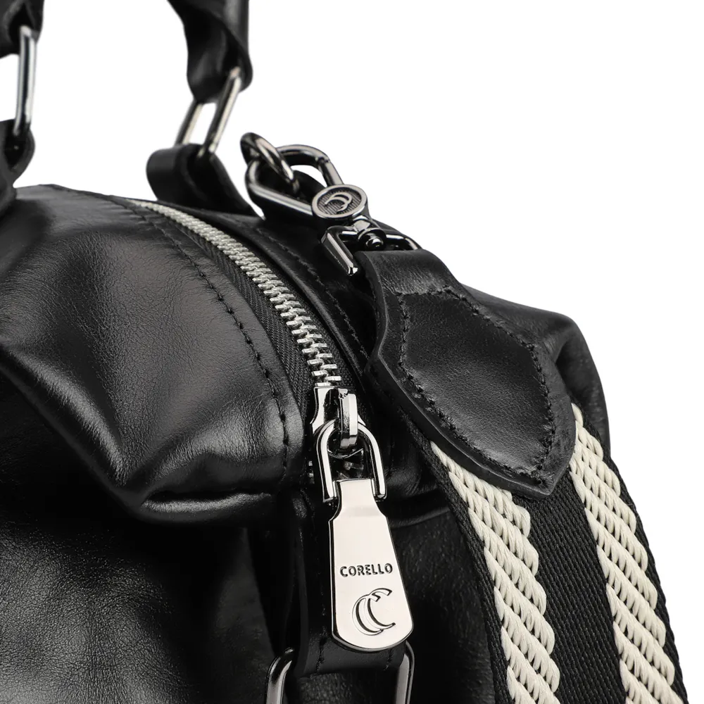 Bolsa Tote Couro Preto - imagem 5